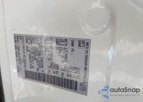 2017 Nissan Rogue Sl из США, поврежденный, VIN 5N1AT2MVXHC828883